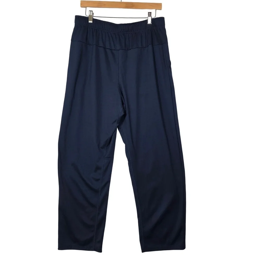 Nike Mens Size Large Navy‎ Dri Fit Training Pants Athletic Gym Workout